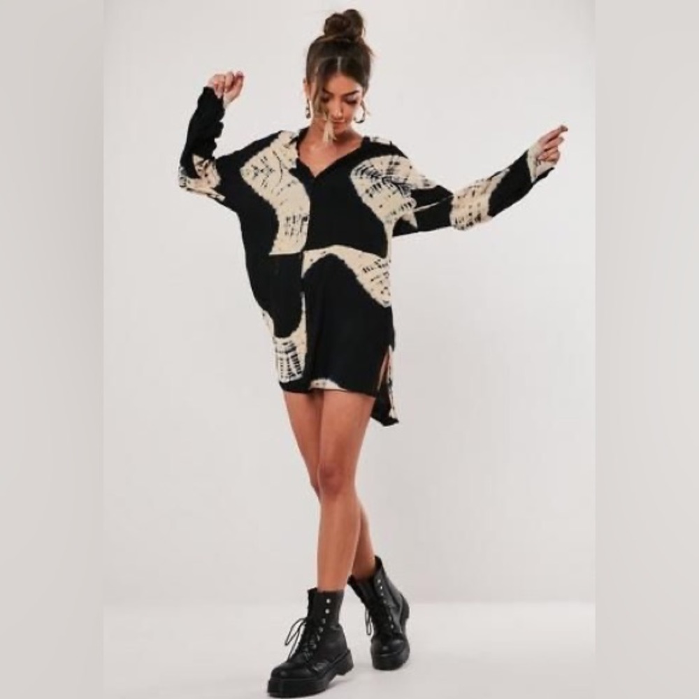 MISSGUIDED tall oversized shirt dress